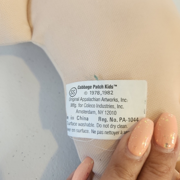 Vintage 1982 Cabbage Patch Kids Baby Doll Kid 14" Bald Head Blue Eyes Mold 1 - Picture 8 of 12